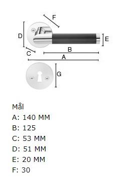 Beslagsboden indendørs dørgreb inkl nøgleskilt - Krom/sort - Sæt á 4 stk Beslagsboden indendørs dørgreb inkl nøgleskilt - Krom/sort - Sæt á 4 stk