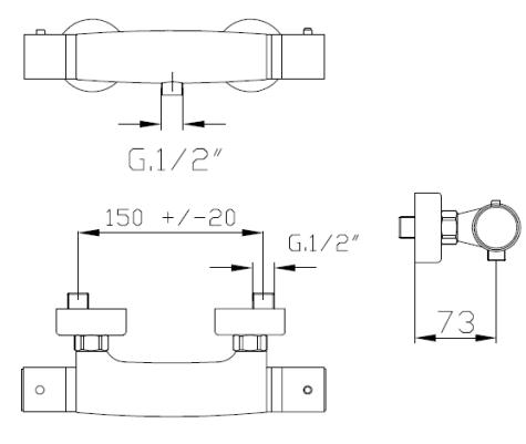 Cass&oslash;e brusetermostat - Krom
