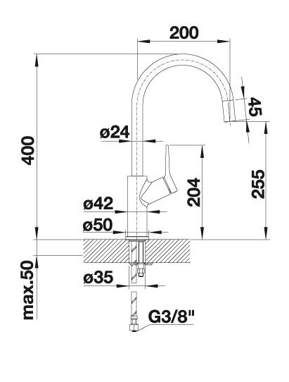 Blanco Carena k&oslash;kkenarmatur - Krom