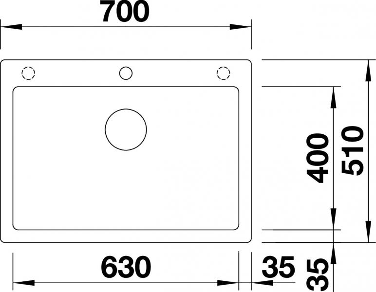 Blanco Pleon 8 k&oslash;kkenvask - Antracit
