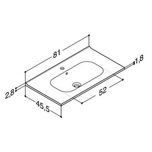 Dansani Kantate 80 m&oslash;belvask - 1 hanehul
