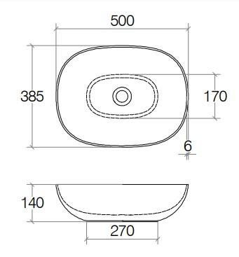 Cass&oslash;e 50 fritst&aring;ende bowlevask - Uden overl&oslash;b