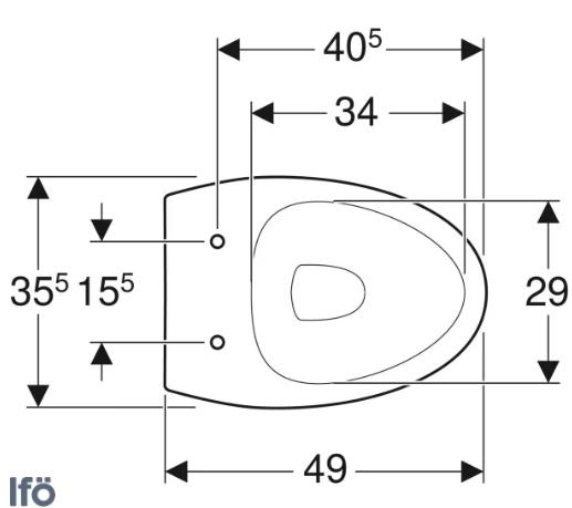 Ifö Cera 3875 væghængt toilet Ifö Cera 3875 væghængt toilet