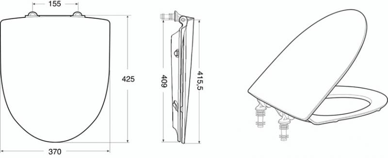 If&ouml; Spira toilets&aelig;de med softclose
