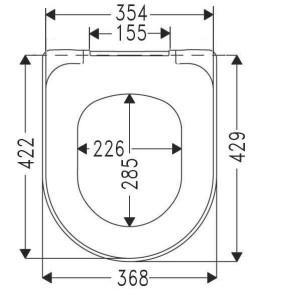 Villeroy & Boch O.novo toilets&aelig;de m/soft-close/quick release - Hvid