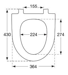 Pressalit Spira 946 Toiletsæde m/soft close og lift-off - Hvid Pressalit Spira 946 Toiletsæde m/soft close og lift-off - Hvid