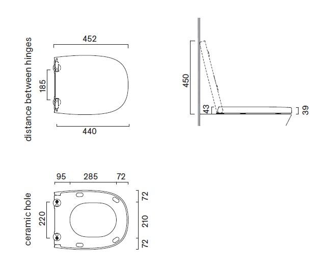 Catalano Alvea toilets&aelig;de m/SoftClose, QuickRelease og antibakteriel overflade