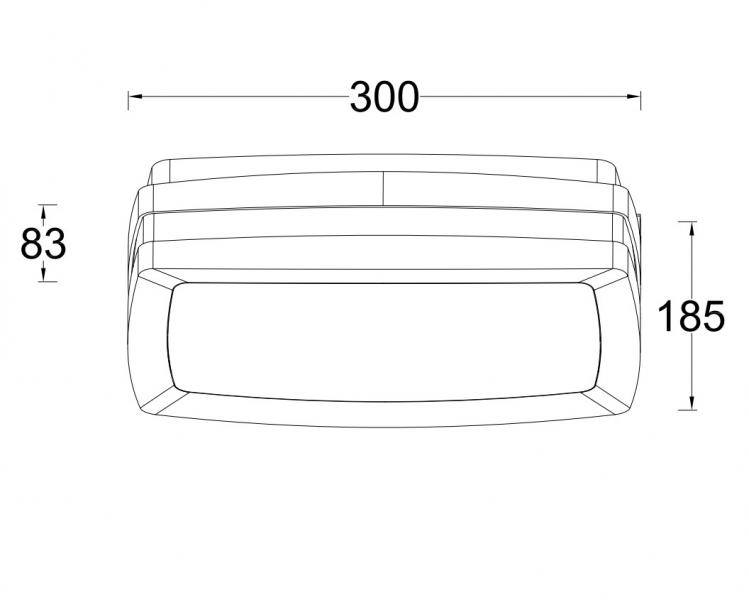 Lutec Architectural Seine udend&oslash;rslampe til v&aelig;g