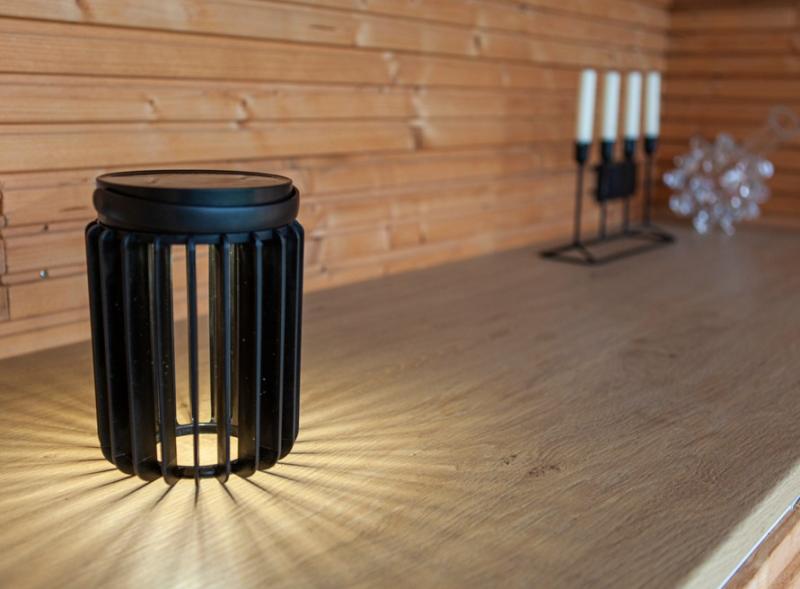 Lutec Solar Kozy bordlampe m/solceller - Mat sort