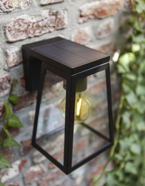 Lutec Solar Fia udend&oslash;rslampe til v&aelig;g m/solceller