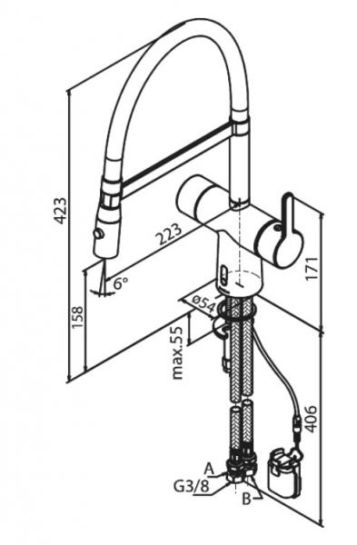 Damixa Touchless Pro køkkenarmatur - Krom Damixa Touchless Pro køkkenarmatur - Krom