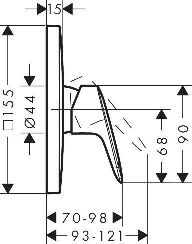 Hansgrohe Logis brusearmatur t/indbygning - Mat sort