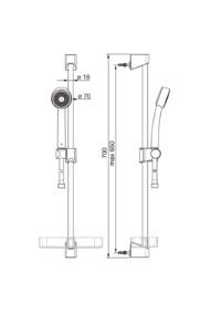 Oras Apollo 521 brusers&aelig;t - Krom