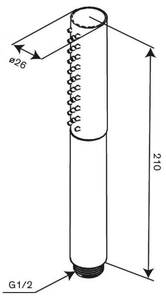 Damixa Iris håndbruser 3 sprays - Børstet grafitgrå Damixa Iris håndbruser 3 sprays - Børstet grafitgrå
