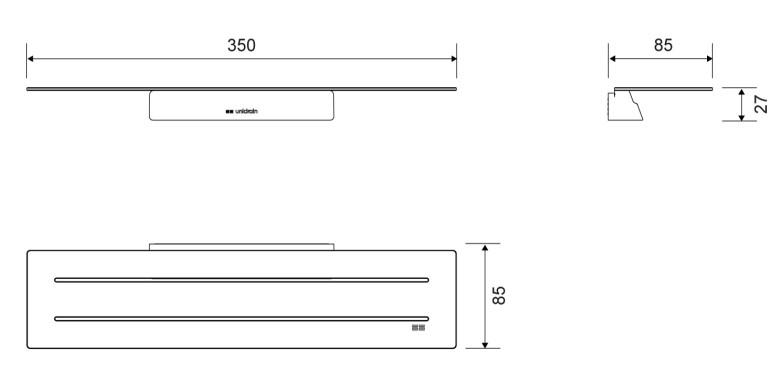 Unidrain Reframe s&aelig;behylde - Kobber