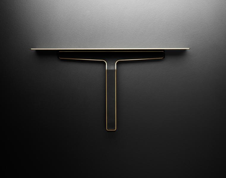 Unidrain ReFrame s&aelig;behylde med bruseskraber - Messing