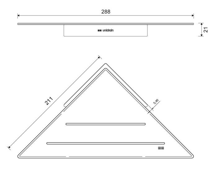 Unidrain ReFrame hjørnehylde - Sort Unidrain ReFrame hjørnehylde - Sort
