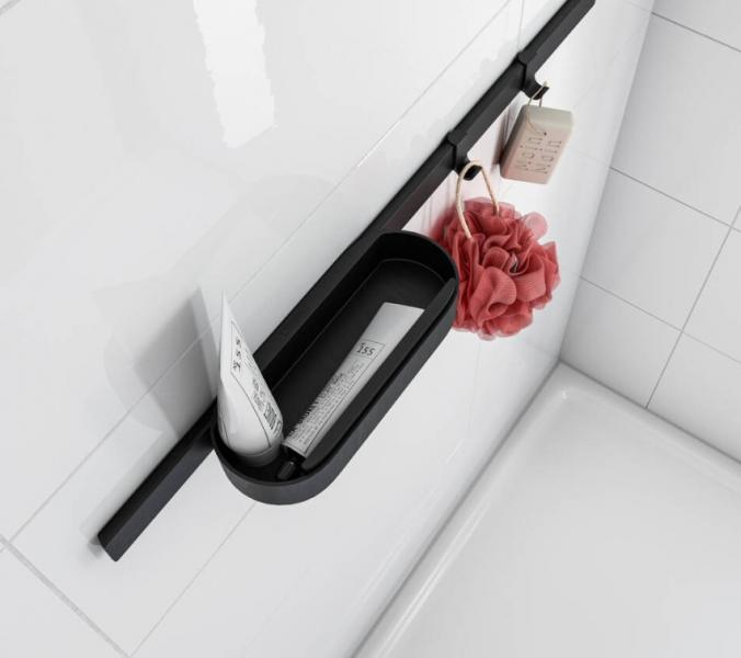 Hansgrohe WallStoris sæt til bruser - Mat sort Hansgrohe WallStoris sæt til bruser - Mat sort