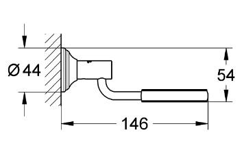 Grohe Essentials Authentic holder til glas, skål, sæbedispenser - Krom Grohe Essentials Authentic holder til glas, skål, sæbedispenser - Krom