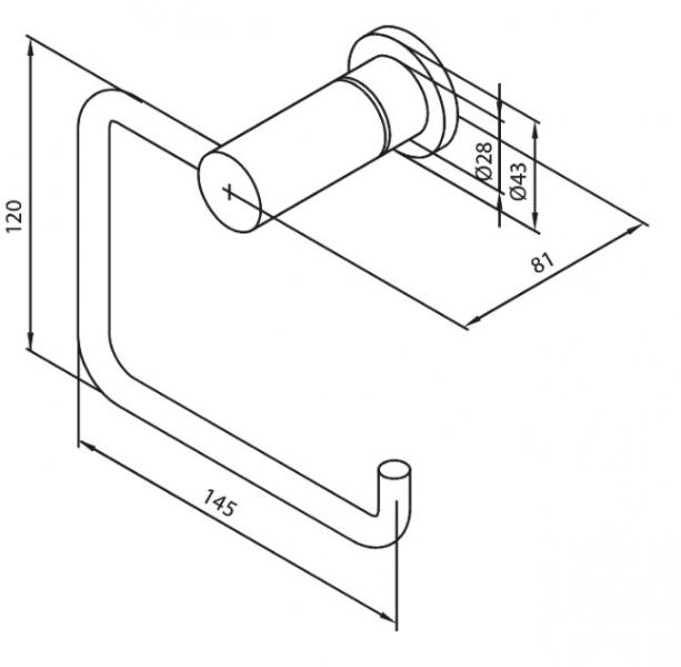 Damixa Silhouet toiletpapirsholder - Mathvid Damixa Silhouet toiletpapirsholder - Mathvid