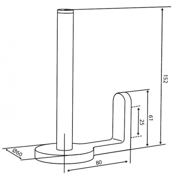 Damixa Zen reserve toiletrulleholder - B&oslash;rstet kobber