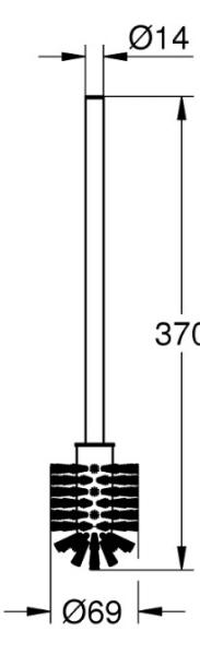 Grohe Essentials l&oslash;s toiletb&oslash;rste - Krom