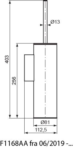 B&oslash;rma A10 toiletb&oslash;rste F1168AA