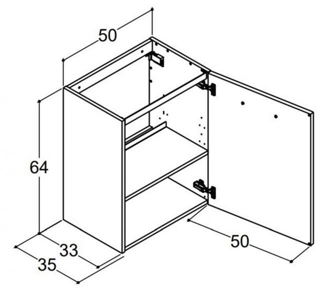 Dansani Mido+ 51 mini m&oslash;belpakke - Mat hvid h&oslash;jreh&aelig;ngslet