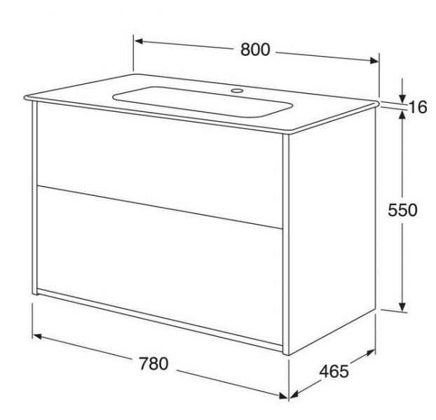 Gustavsberg Artic 80 m&oslash;bels&aelig;t - Fersken