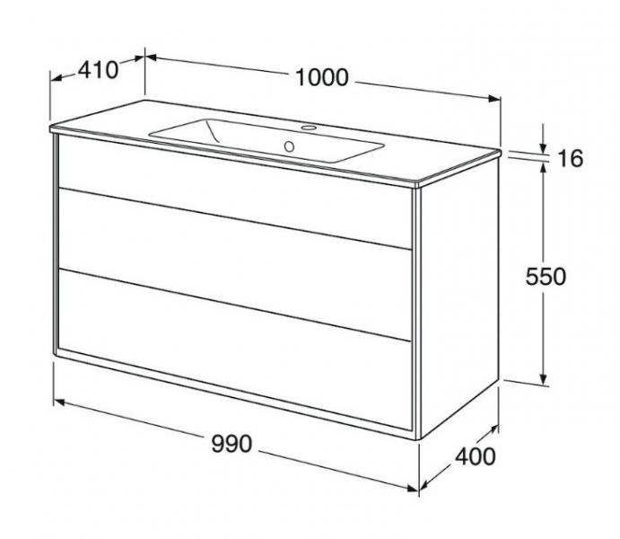 Gustavsberg Graphic 100 m&oslash;bels&aelig;t - Beige