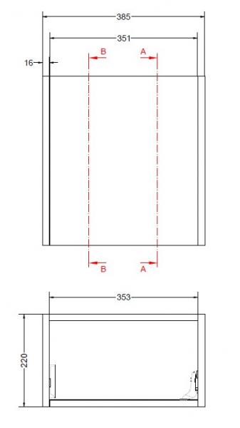 Sanibell Proline 40 underskab m/l&aring;ge - Sort eg