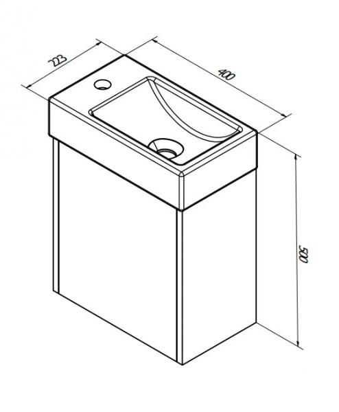 Sanibell Proline 40 m&oslash;bels&aelig;t - Mat hvid