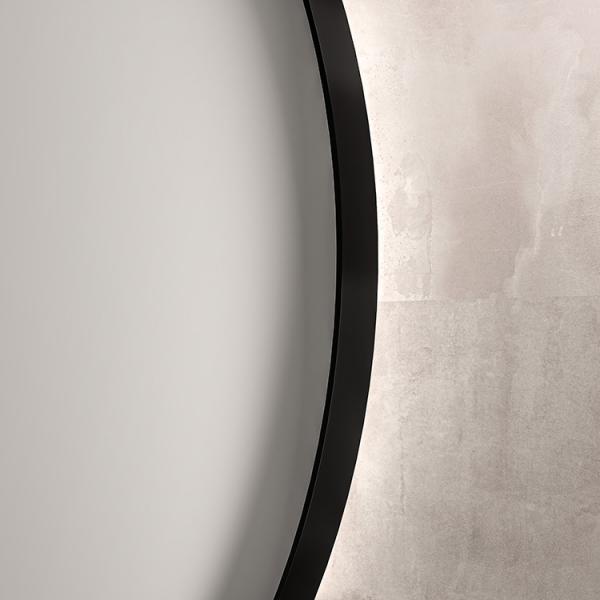 Sanibell Ink SP17 rundt spejl m/backlight, varme og sensor Ø60 - Mat sort Sanibell Ink SP17 rundt spejl m/backlight, varme og sensor Ø60 - Mat sort