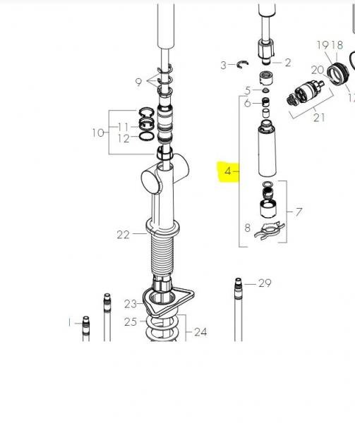 Hansgrohe udtr&aelig;kkelig bruser til M54 - Steel optik
