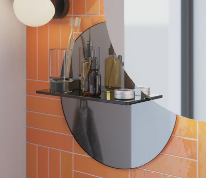 Dansani Present spejl m/glashylde &Oslash;40 cm