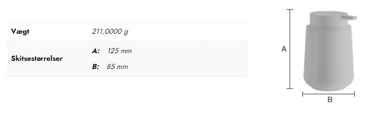 Beslagsboden s&aelig;bedispenser t/bord - Sand