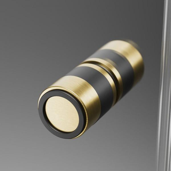 Str&oslash;mberg Noma 195 fastv&aelig;g m/folded&oslash;r 800mm - H&oslash;jre - B&oslash;rstet messing