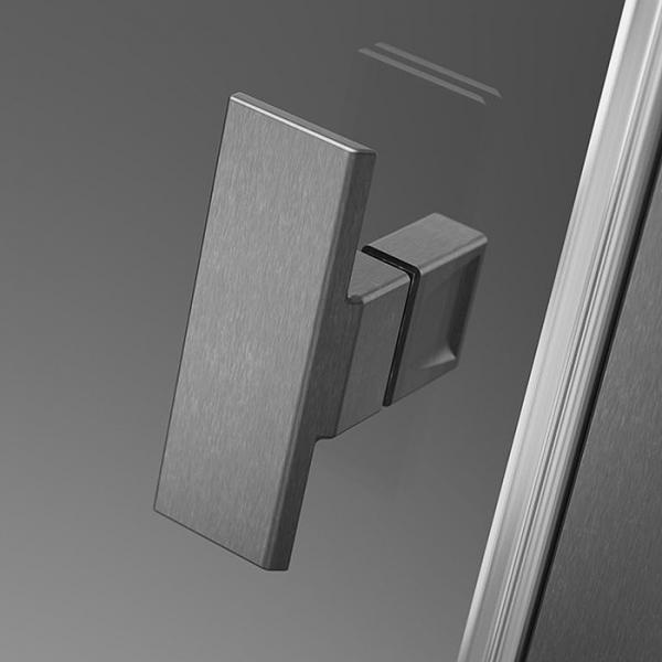 Str&oslash;mberg Noma 120 bruseniche - 80x80 cm - Klar glas/gunmetal