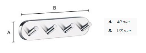 Smedbo Home fire h&aring;ndkl&aelig;dekrog - B&oslash;rstet messing