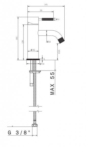 Cass&oslash;e Crystal Cut komplet pakke til badev&aelig;relset - B&oslash;rstet st&aring;l