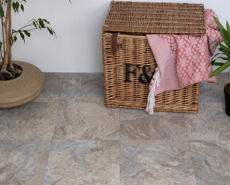 D-C Fix selvkl&aelig;bende gulv - Light Slate