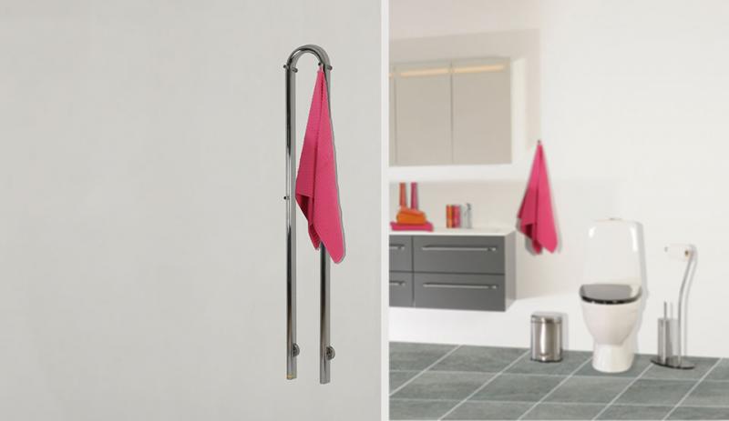 Kriss Duo h&aring;ndkl&aelig;det&oslash;rrer 19x148 cm - Poleret rustfrit st&aring;l