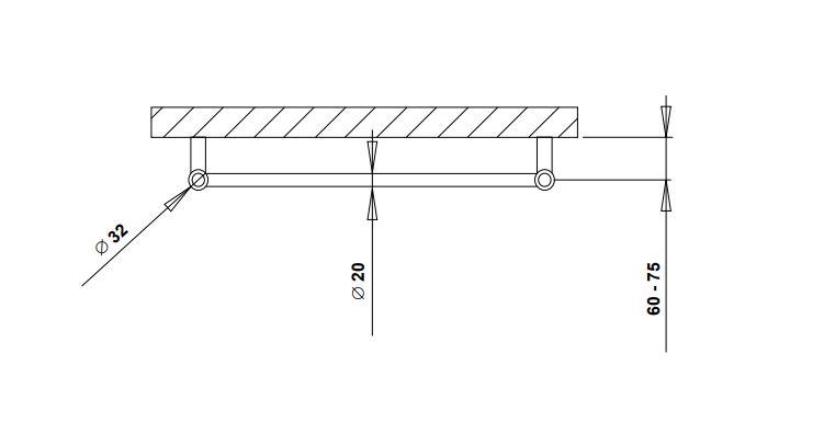 Str&oslash;mberg Sorano h&aring;ndkl&aelig;det&oslash;rrer til kombidrift - 50x79 cm - Hvid