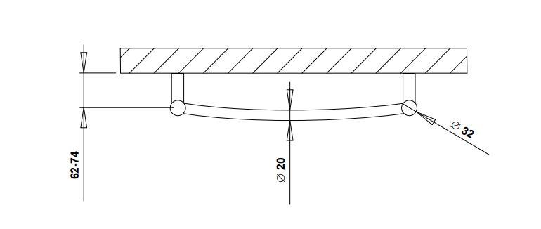 Str&oslash;mberg Laveno h&aring;ndkl&aelig;det&oslash;rrer til Kombidrift - 50x79 cm - Hvid