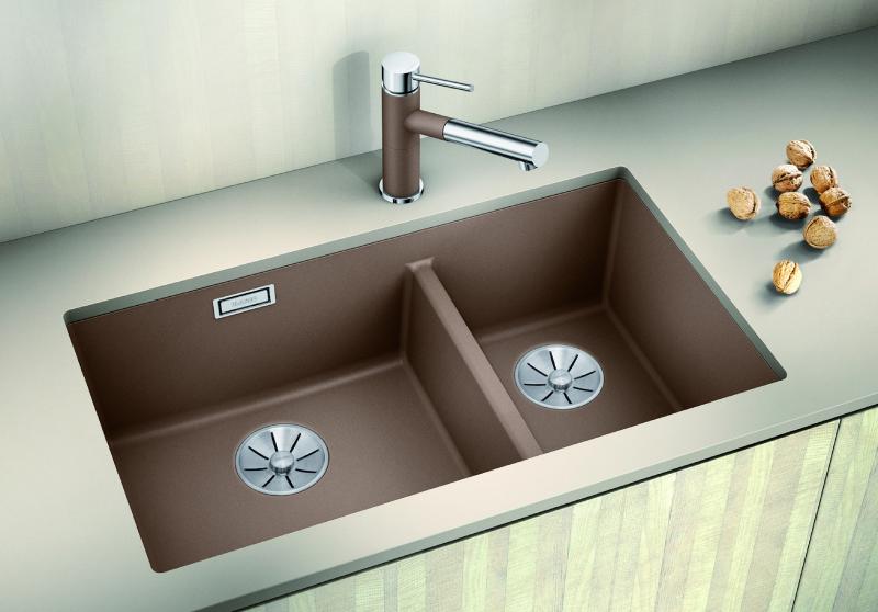 Blanco Subline 430/270-U k&oslash;kkenvask - Antracit