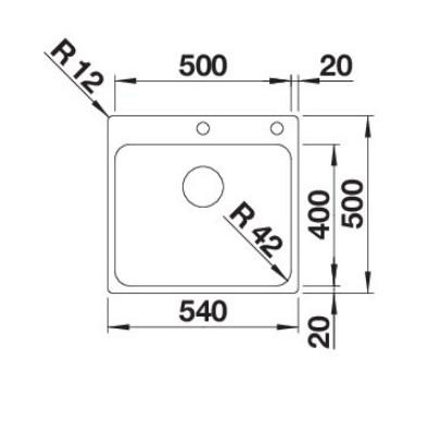 Blanco Solis 500-IF/A MXI k&oslash;kkenvask - Rustfrit st&aring;l