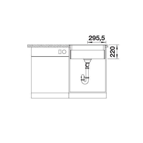 Blanco Etagon 6-F UXI k&oslash;kkenvask - Tr&oslash;ffel