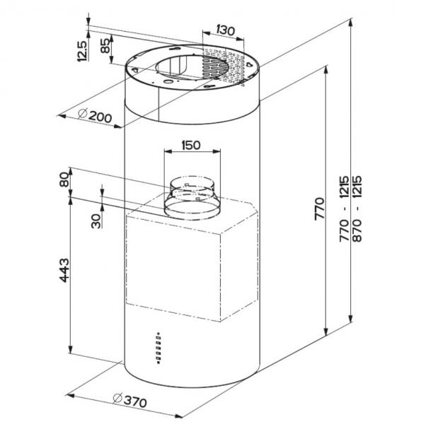 Eico Cylindra I W Plus frith&aelig;ngende emh&aelig;tte - Hvid