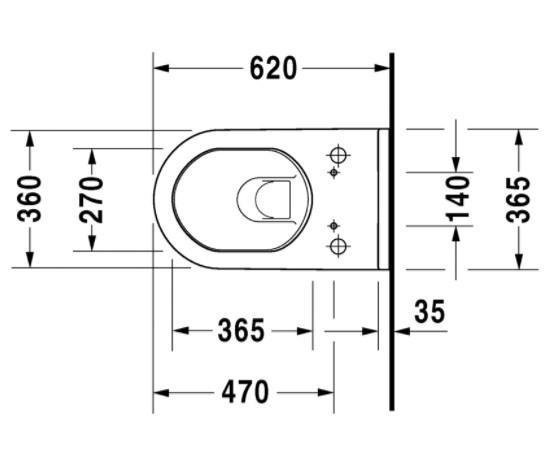 Duravit Starck 3 h&aelig;ngesk&aring;l til sensowash