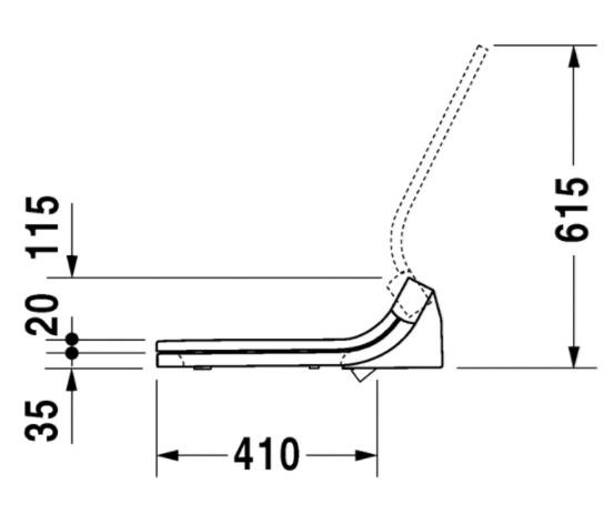 Duravit Sensowash bidetsæde til Durastyle Duravit Sensowash bidetsæde til Durastyle